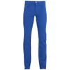 Versace Men's Casual Cotton Flat Front Trousers - Blue - Image 1