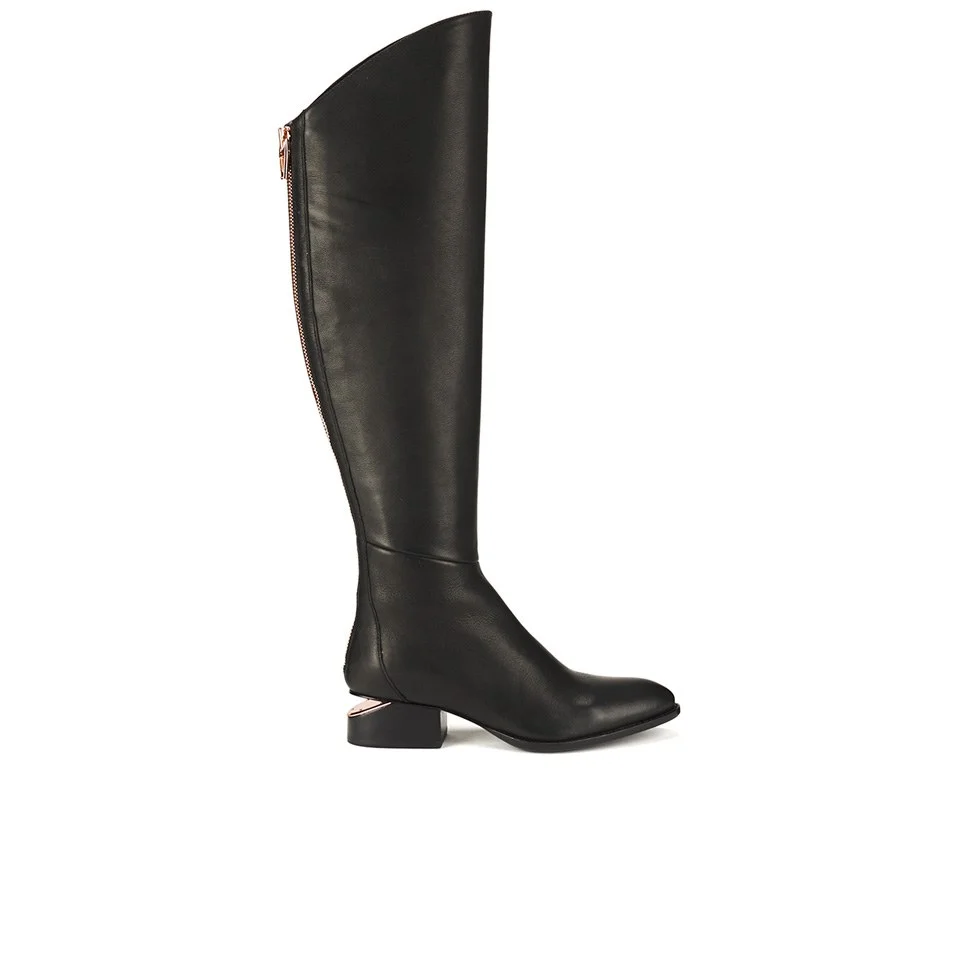 Alexander Wang Women's Sigrid Leather Knee High Boots - Black Image 1