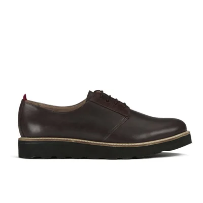Oliver Spencer Men's Baxter Leather Derby Shoes - Brown