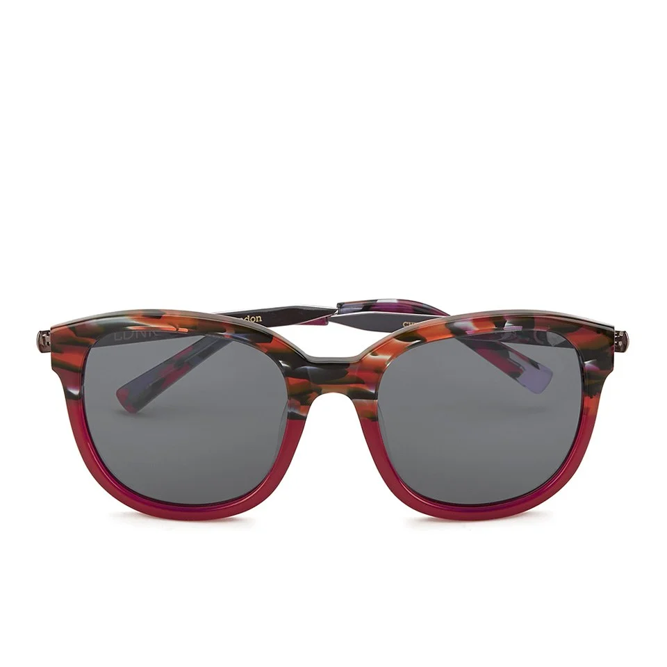 LDNR Women's Chiltern Sunglasses - Multi Red/Smoke Image 1