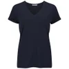 T by Alexander Wang Women's Jersey V-Neck T-Shirt - Ink - Image 1
