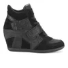 Ash Women's Bowie Suede Hidden Wedged Trainers - Black - Image 1