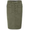 J Brand Women's Ani Button Front Skirt - Olive Drab - Image 1