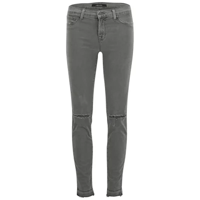 J Brand Women's Mid Rise 811 Skinny Jeans - Silver Fox