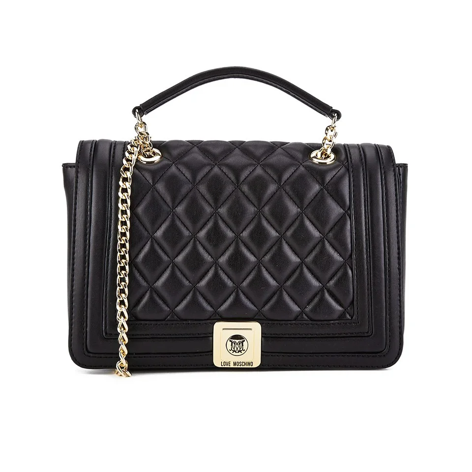 Love Moschino Women's Quilted Cross Body Bag - Black Image 1