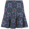 Matthew Williamson Women's Ankone Wave Hem Mini Skirt - Moroccan Blue - Image 1
