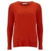 Paul by Paul Smith Women's Rib Crew Neck Knitted Jumper - Orange - Image 1