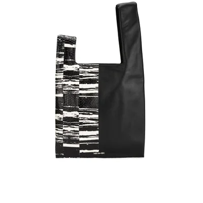 McQ Alexander McQueen Women's Elaphe Graphic Print Snake Bag - Black/White