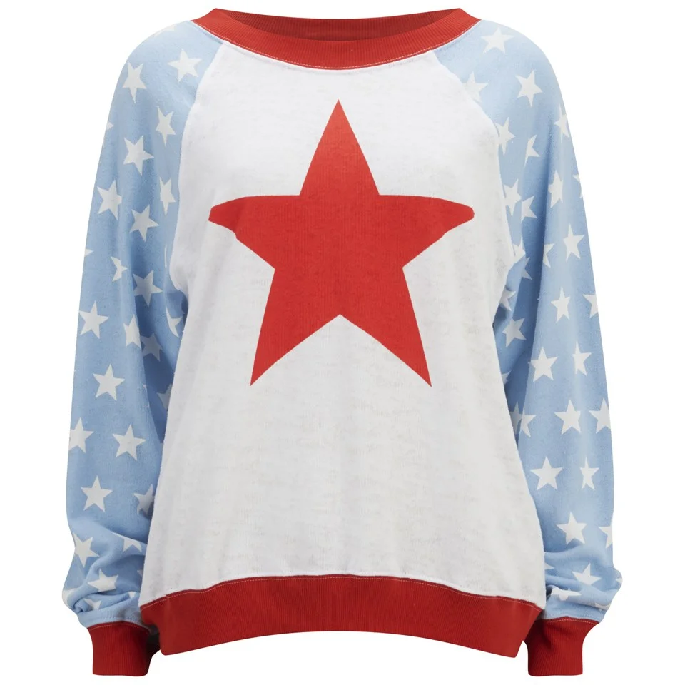 Wildfox Women's 'For President' Star Sweatshirt - Multi Image 1