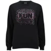 Markus Lupfer Women's Fun Scattered Sequin Sweatshirt - Black - Image 1