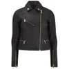 Karl Lagerfeld Women's Odina Leather Biker Jacket - Black - Image 1