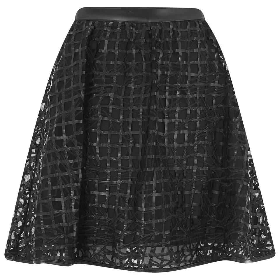 Karl Lagerfeld Women's Daisy Kool Lace Skirt - Black Image 1