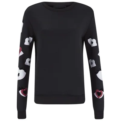Karl Lagerfeld Women's Choupette Love Eyes Sweatshirt - Black