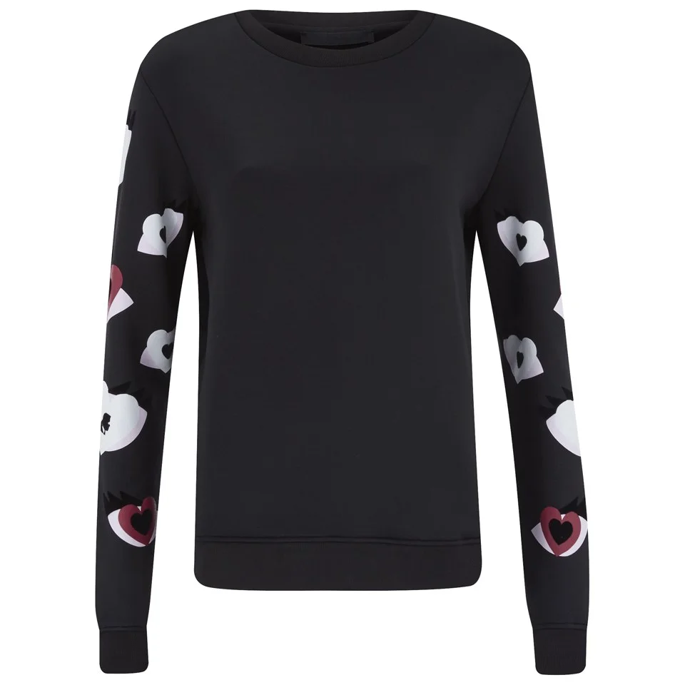 Karl Lagerfeld Women's Choupette Love Eyes Sweatshirt - Black Image 1