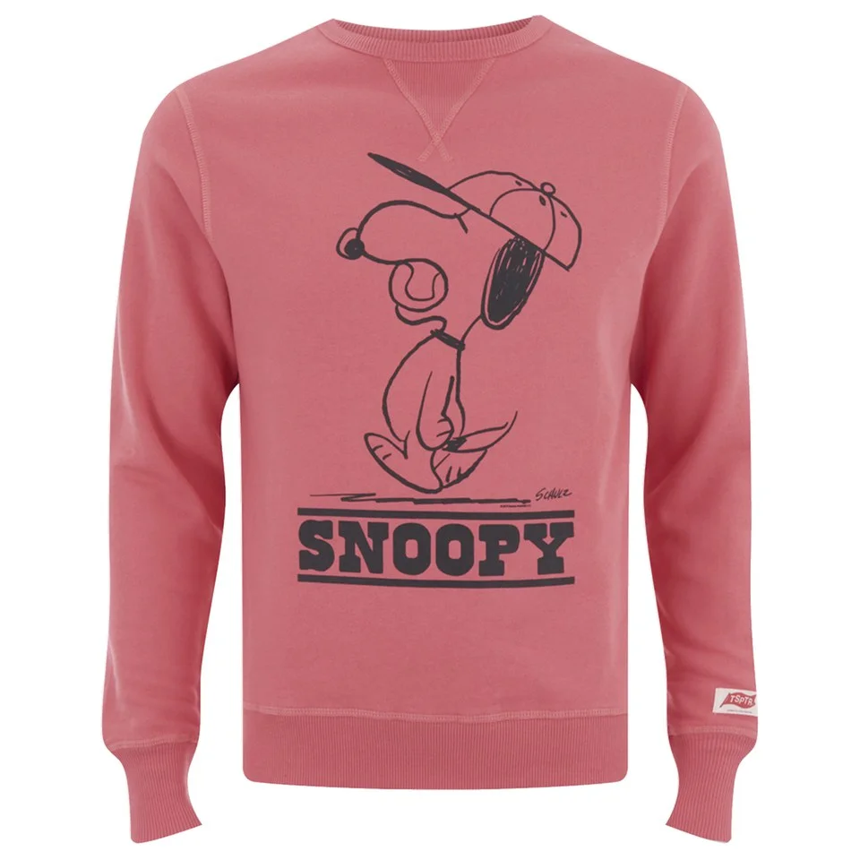 TSPTR Men's Baseball Snoopy Sweatshirt - Pink Image 1