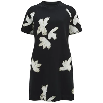 Marc by Marc Jacobs Women's Grand Painted Flower T-Shirt Dress - Black/Multi