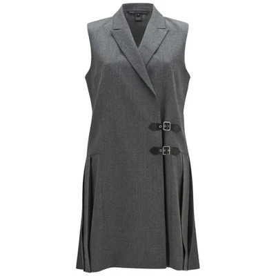 Marc by Marc Jacobs Women's Lightweight Wool Waistcoat Dress - Shadow Grey Melange