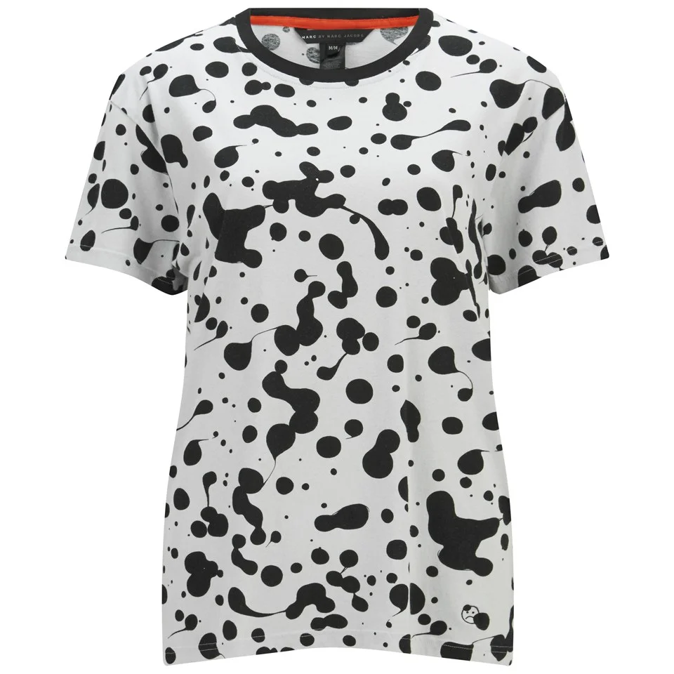 Marc by Marc Jacobs Women's Oil Drops T-Shirt - Black/Multi Image 1