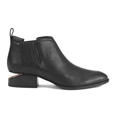 Alexander Wang Women's Kori Leather Ankle Boots - Black/Rose Gold