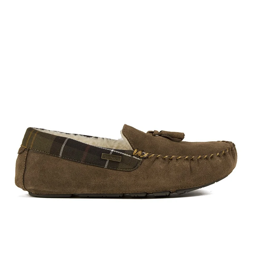 Barbour Women's Alice Suede Moccasin Slippers - Tan Image 1