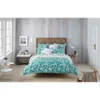 Sheridan Coral Reef Tailored Pair of Pillowcases - Green - Image 1