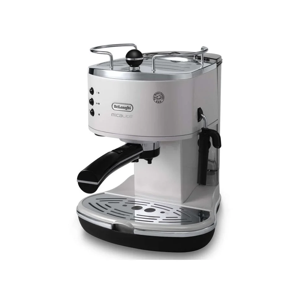 De'Longhi ECOM311 Icona Micalite Espresso Coffee Machine - White Image 1