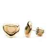 Marc by Marc Jacobs Women's Domed Logo Heart Stud Earrings - Oro - Image 1