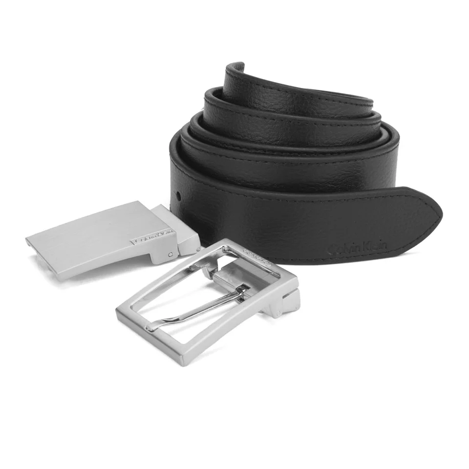 Calvin Klein Eli Leather Belt Gift Box - Black Image 1