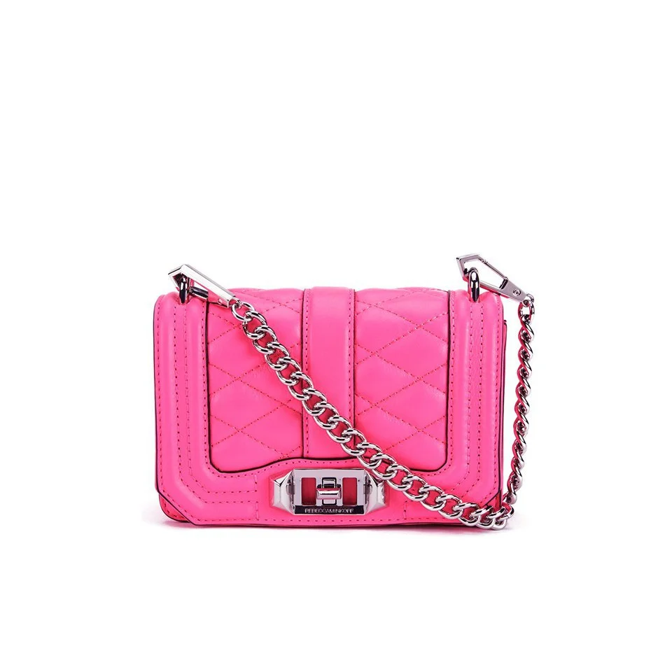 Rebecca Minkoff Women's Mini Love Cross Body Bag - Electric Pink Image 1