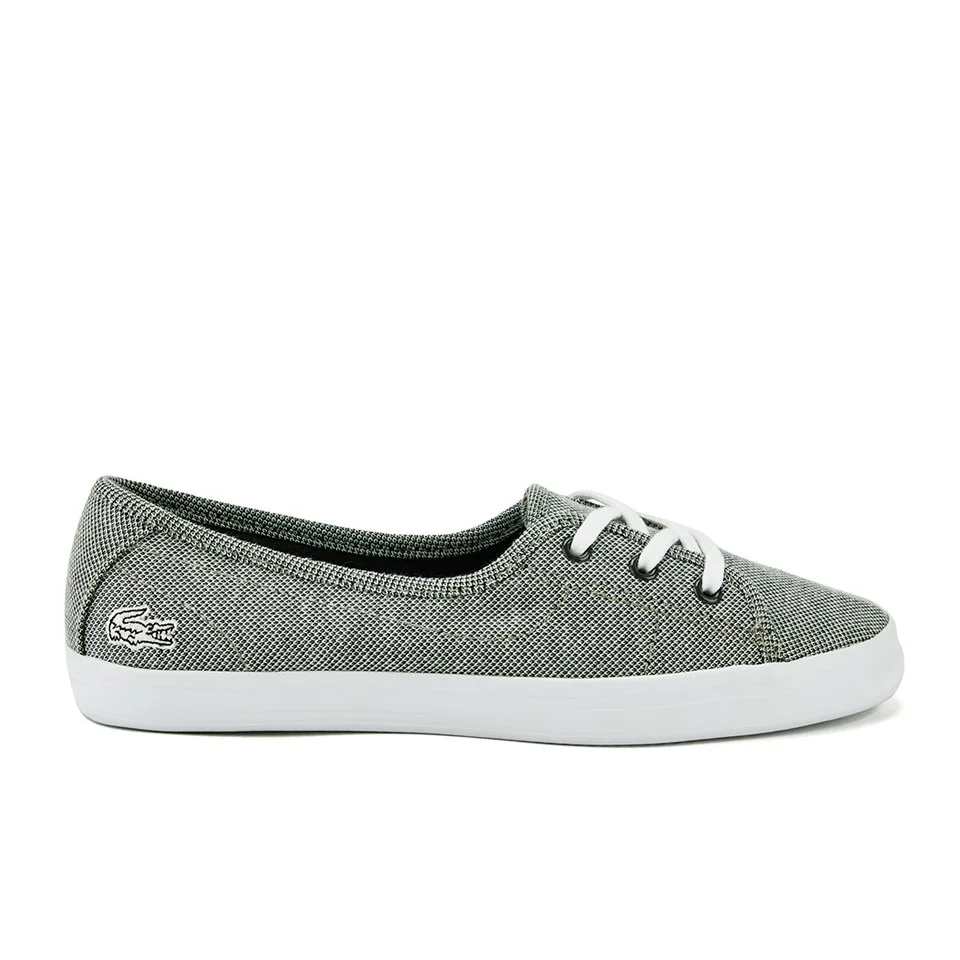 Lacoste Women's Ziane Chunky CRM Textile Slip On Pumps - Grey Image 1