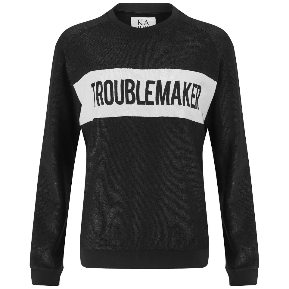 Zoe Karssen Women's Troublemaker Sweatshirt - Black Image 1
