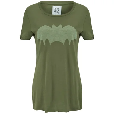 Zoe Karssen Women's Bat T-Shirt - Green