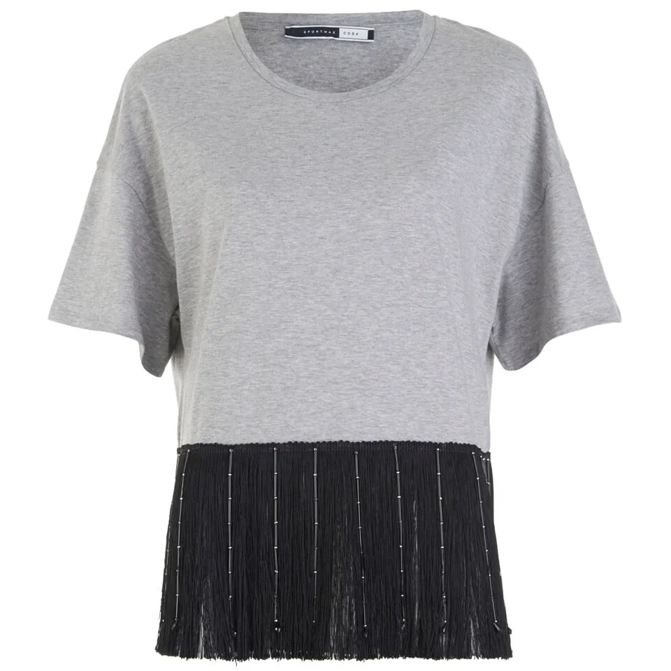 Sportmax Code Women's Rolanda T-Shirt - Light Grey Image 1