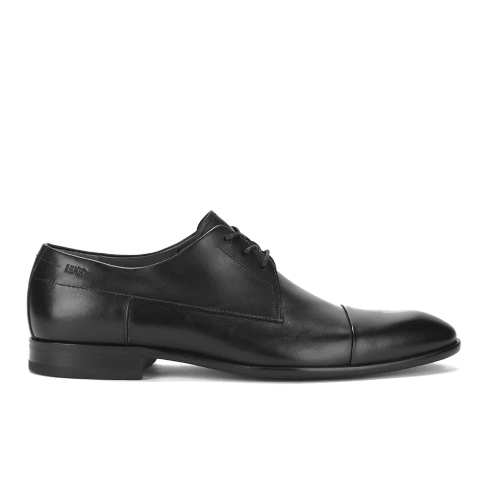 HUGO Men's C-Dregon Toe Cap Leather Derby Shoes - Black Image 1