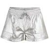 Norma Kamali Women's Boyfriend Shorts - Silver Foil - Image 1