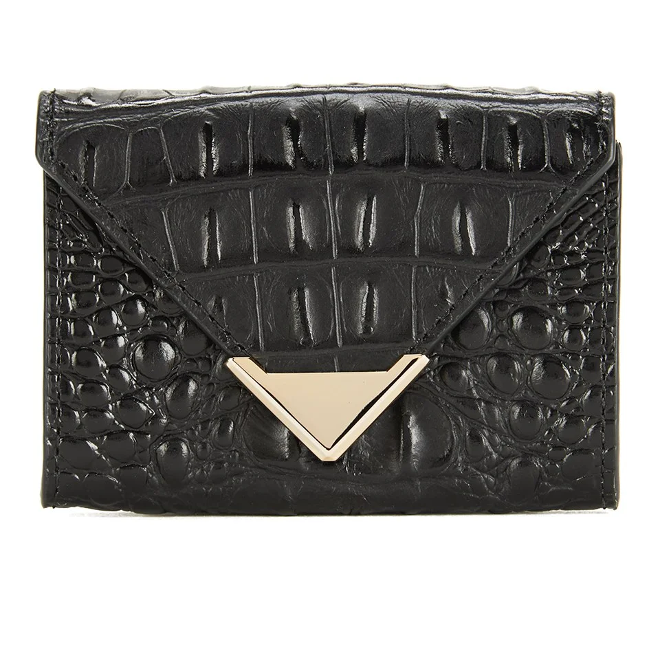 Alexander Wang Women's Prisma Leather Card Holder - Black Image 1
