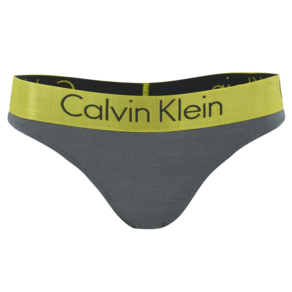 Calvin Klein Women's Dual Tone Thong - Vista/Lunar Image 1