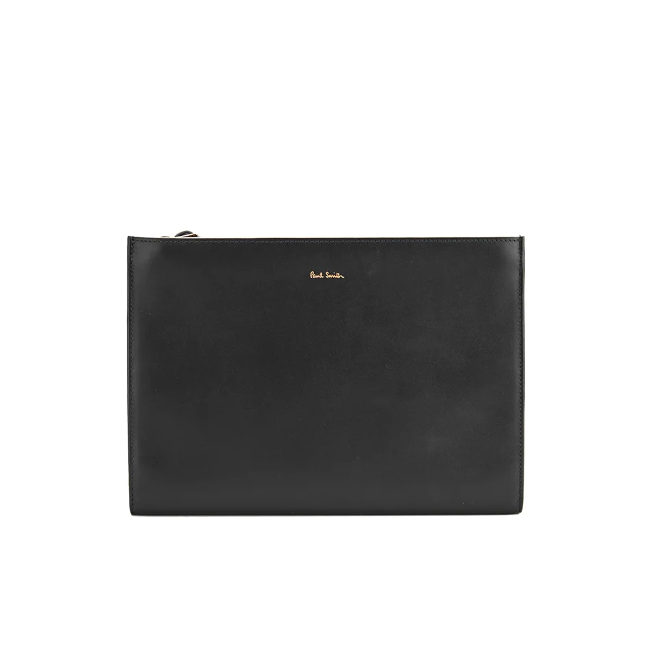 Paul Smith Accessories Women's Triple Zip Leather Clutch Bag - Fawn Image 1