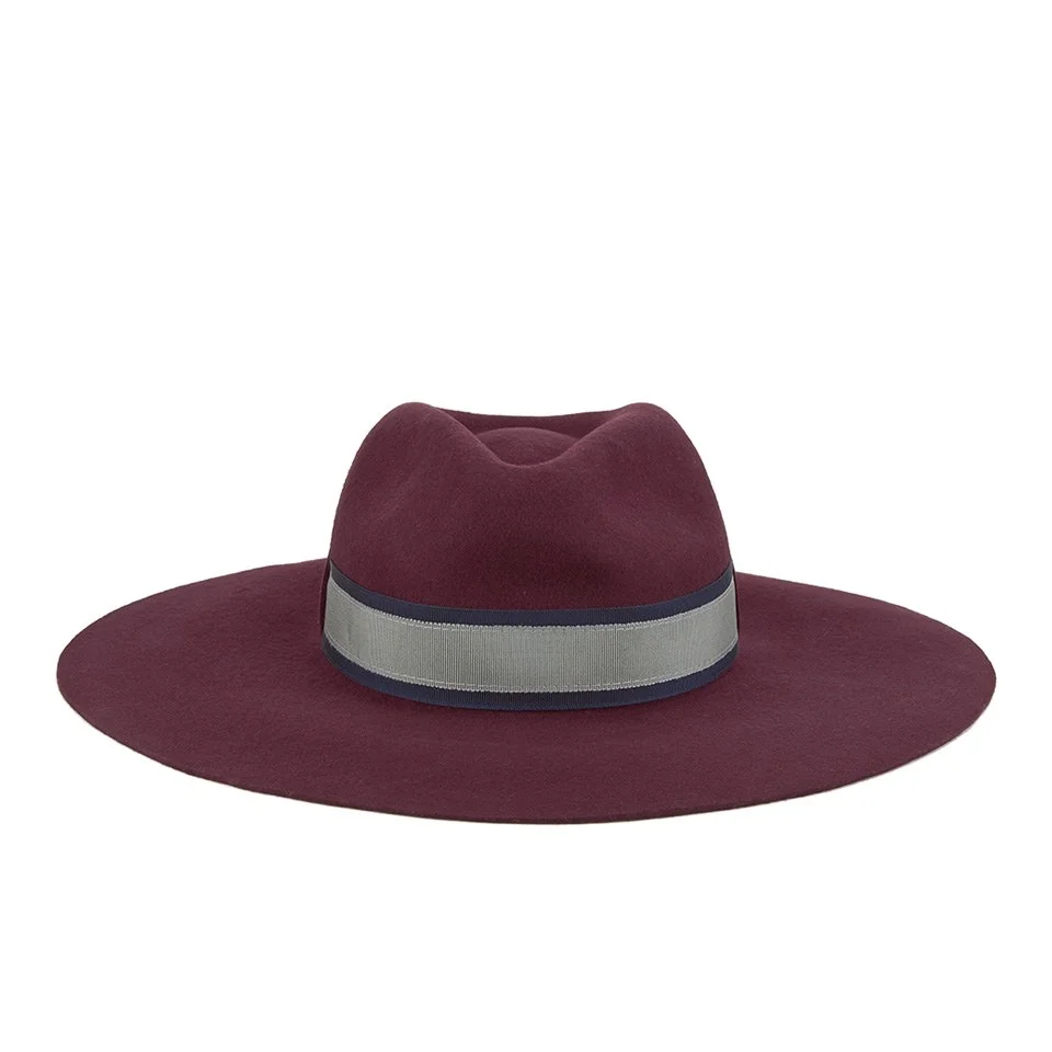 Paul Smith Accessories Women's Wool Felted Fedora Hat - Red Image 1