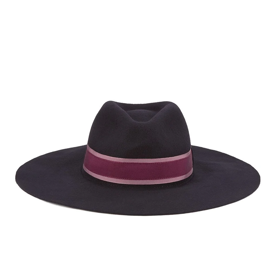 Paul Smith Accessories Women's Wool Felted Fedora Hat - Navy Image 1