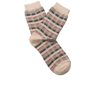 Paul Smith Accessories Women's Architecture Check Socks - Pink