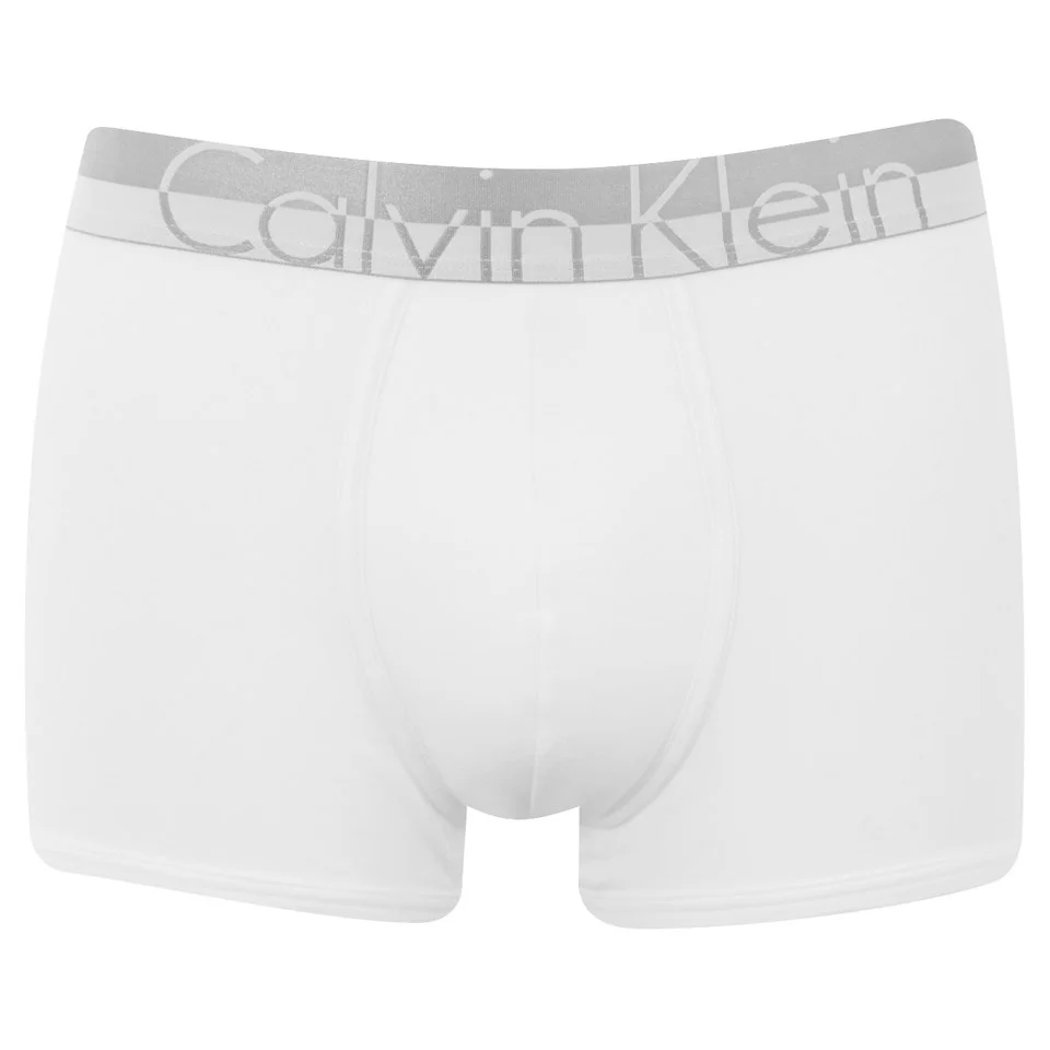 Calvin Klein Men's Magnetic Cotton Trunks - White Image 1