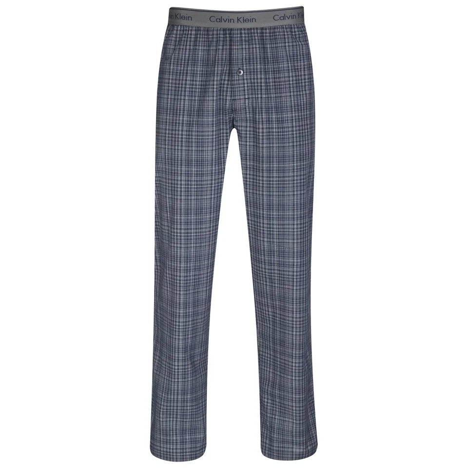Calvin Klein Men's Woven Sleepwear PJ Pants - Simon Plaid/Rey Sky Image 1