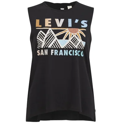Levi's Women's Graphic Muscle Tank Top - Black