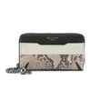 rag & bone Women's Devon Mobile Zip Wallet - Fawn Python - Image 1