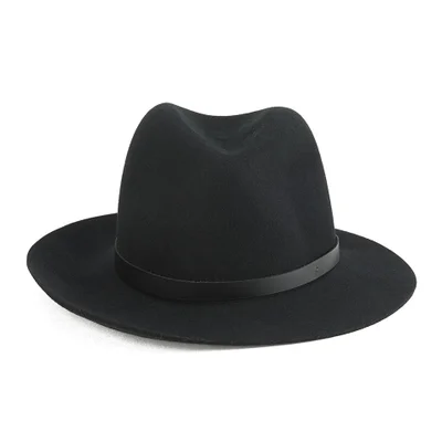 rag & bone Women's Floppy Brim Fedora Hat - Black