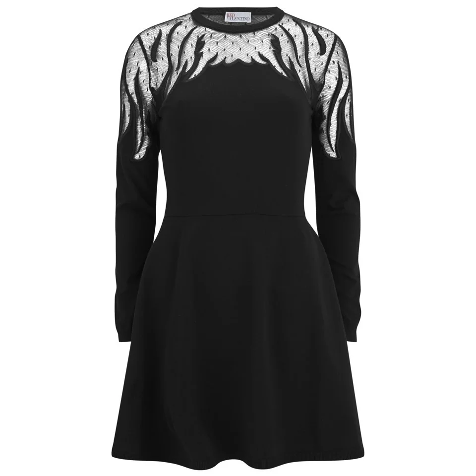 REDValentino Women's Wing Dress - Black Image 1