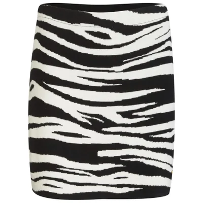 Bella Freud Women's Zebra Skirt - Black
