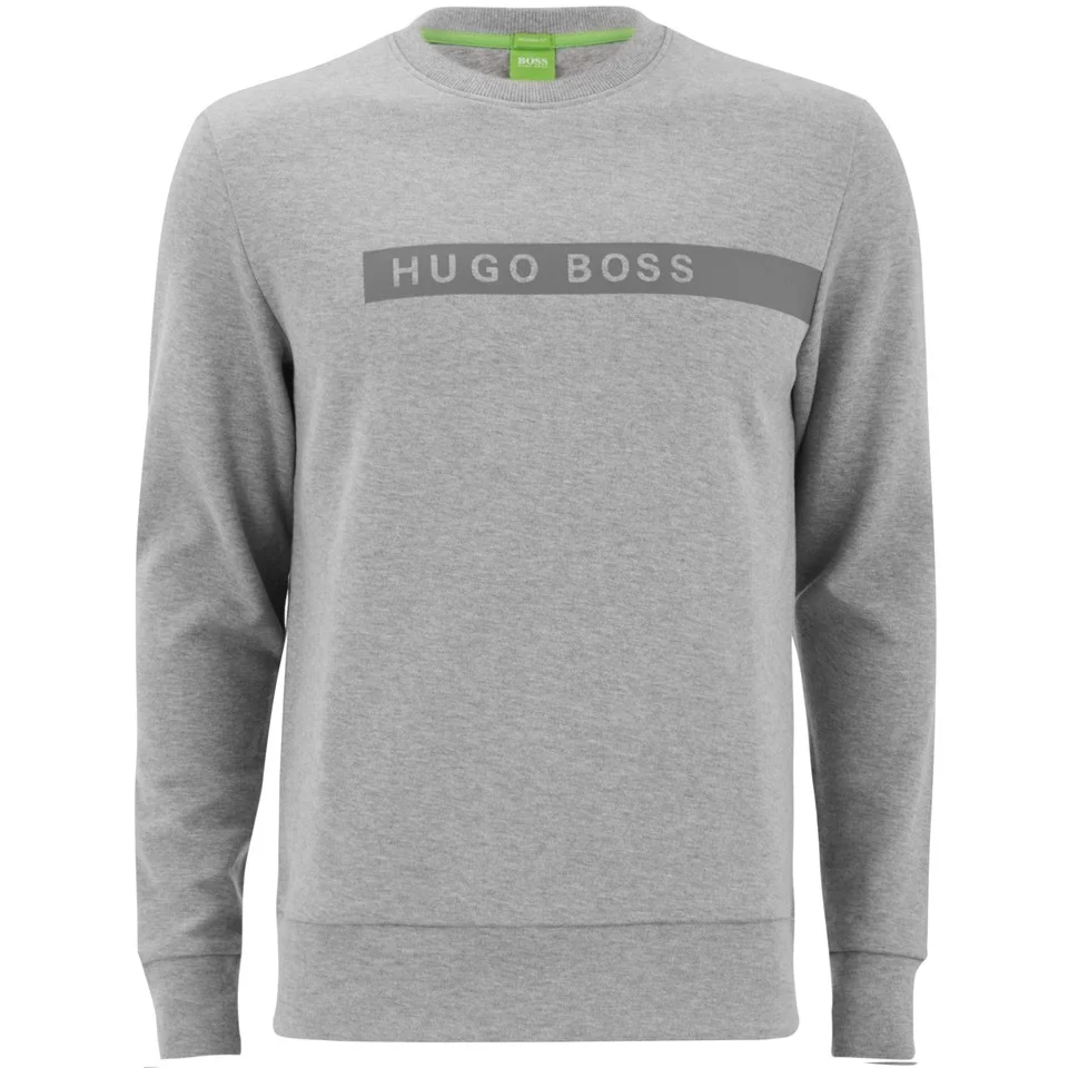 BOSS Green Men's Salbo Sweatshirt - Grey Melange Image 1