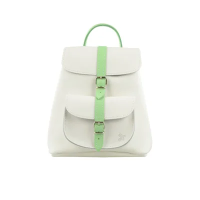 Grafea Women's Ivy Baby Backpack - White/Light Green